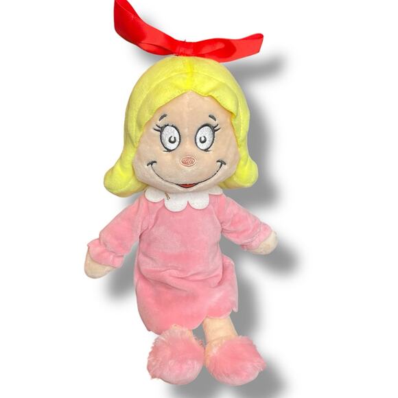 Dr Seuss Plush Cindy Lou Who Doll Grinch Who Stole Christmas Whoville Aurora 12" - Picture 11 of 12